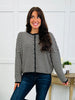 The Fireside Stripe Top In Black