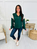 Half Zip Harmony Pullover In Hunter Green