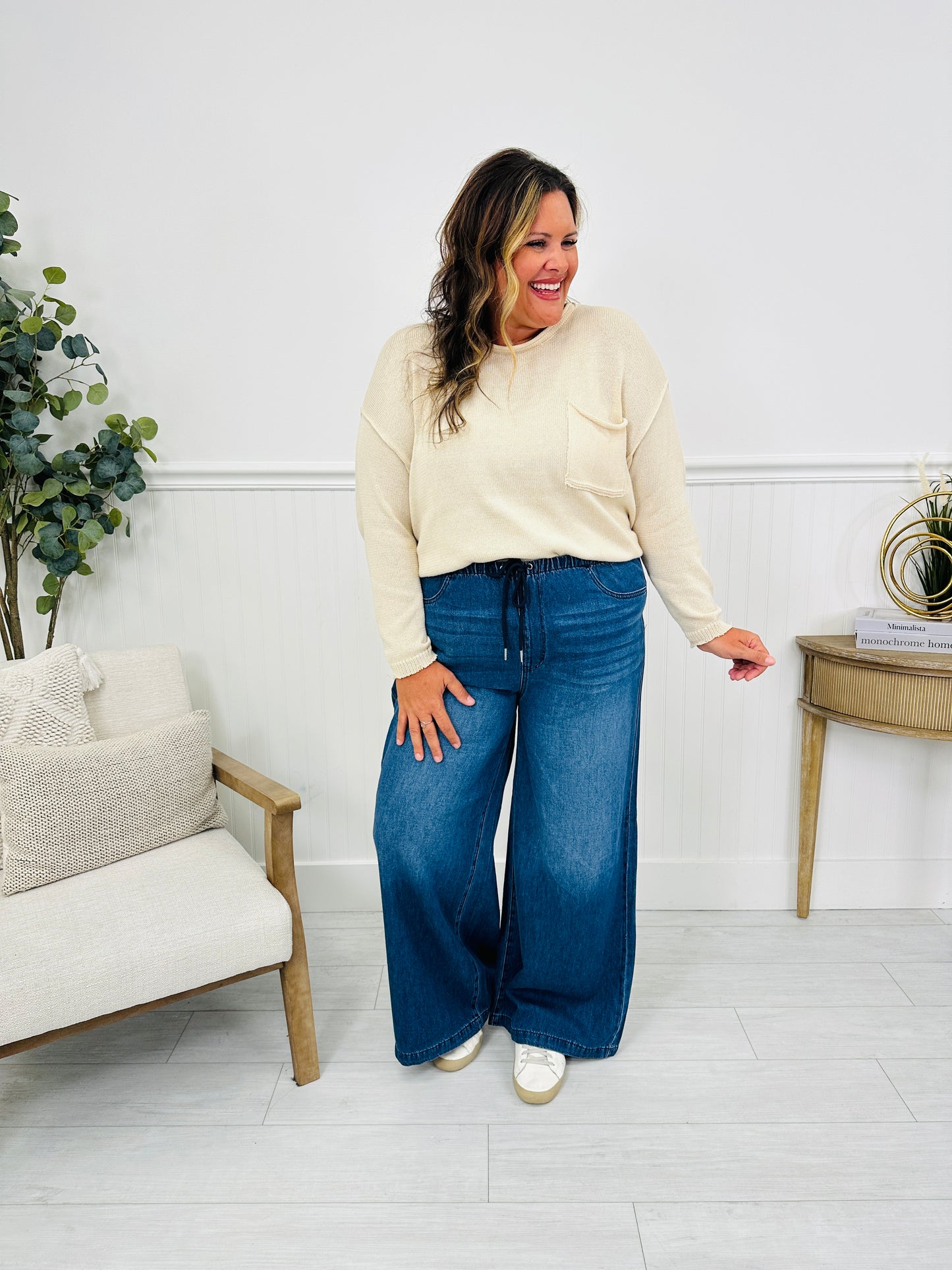 Judy Blue Light As A Featherweight Palazzo Jeans
