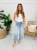 Judy Blue Breezing By Wide Leg Cropped Jeans
