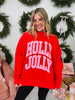 In My Holly Jolly Era Mock Neck Graphic Sweatshirt