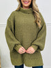 Cozy In Knit Sweater- Multiple Colors!