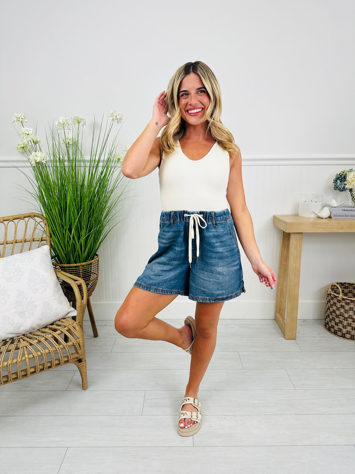 Judy Blue Comfort First Baggy Featherweight Shorts