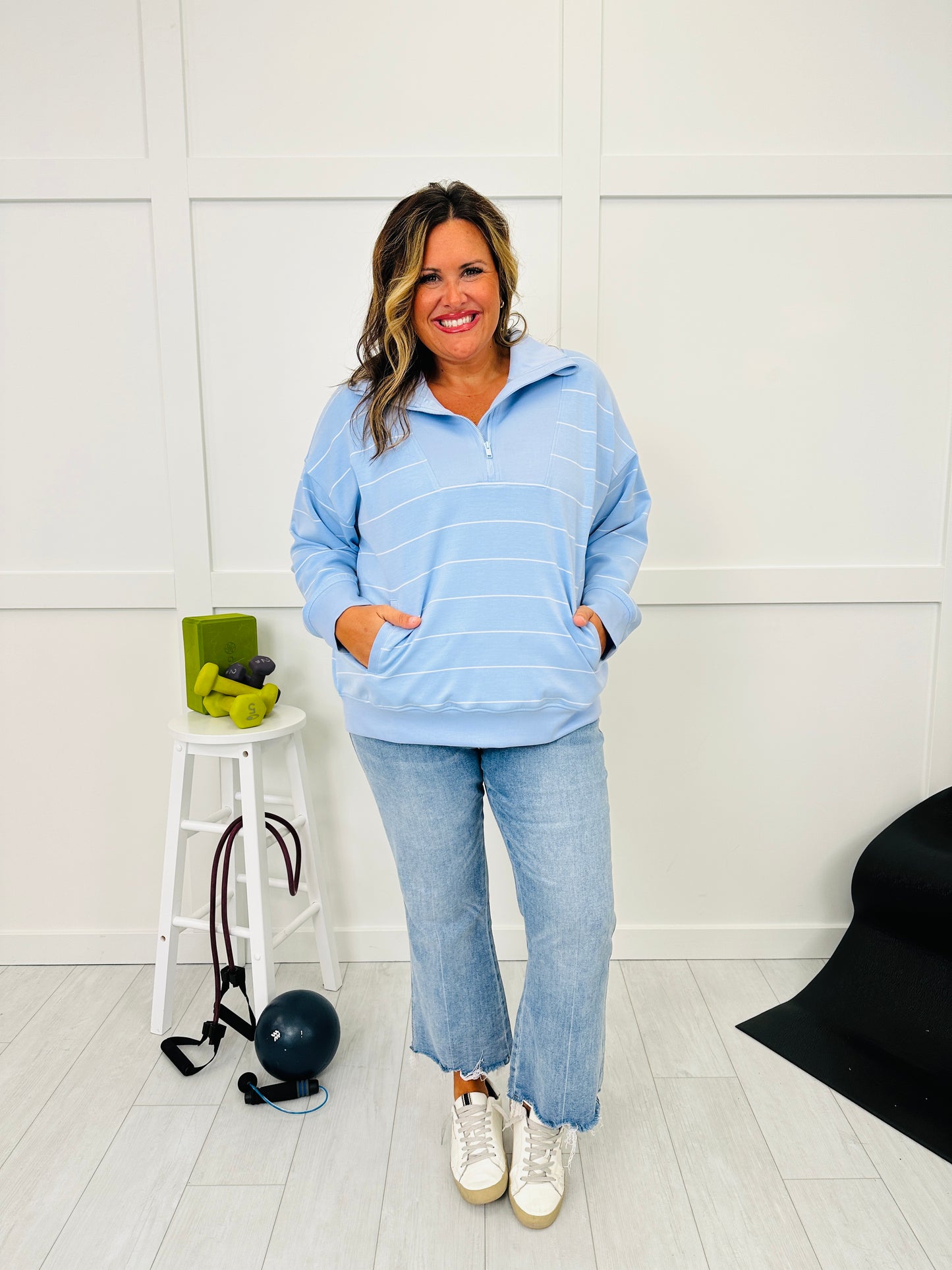 Aligned Intent Half Zip In Multiple Colors