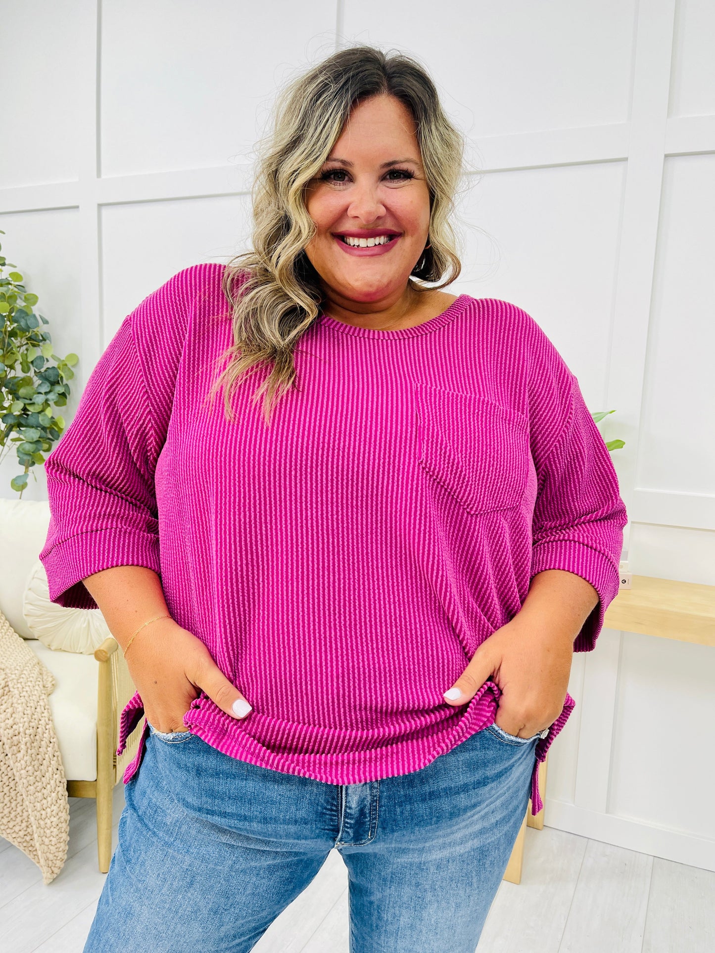 REG/CURVY Cozy Corded Top- Multiple Colors!