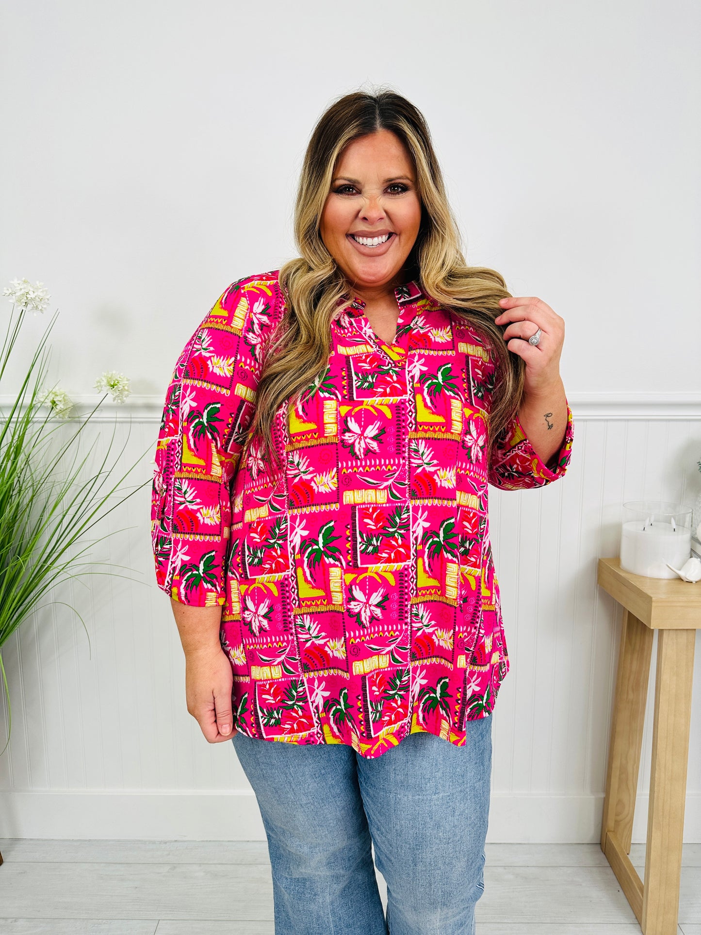 Sweet Like Spring Top in Miami Print