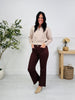 Chocolate Charm Tummy Control Straight Jeans