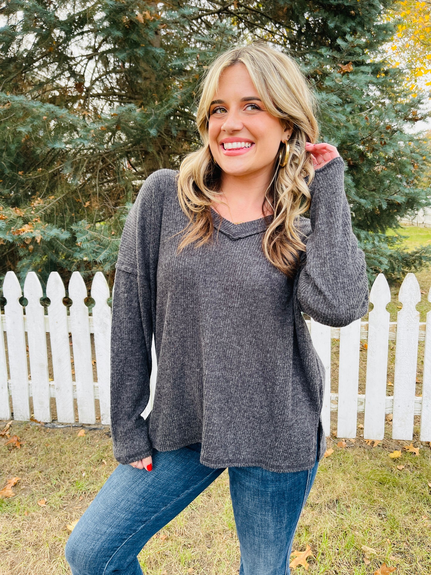 DOORBUSTER! REG/CURVY All Day Ease Top- Multiple Colors!