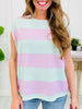 The Effortless Stripe In Blush