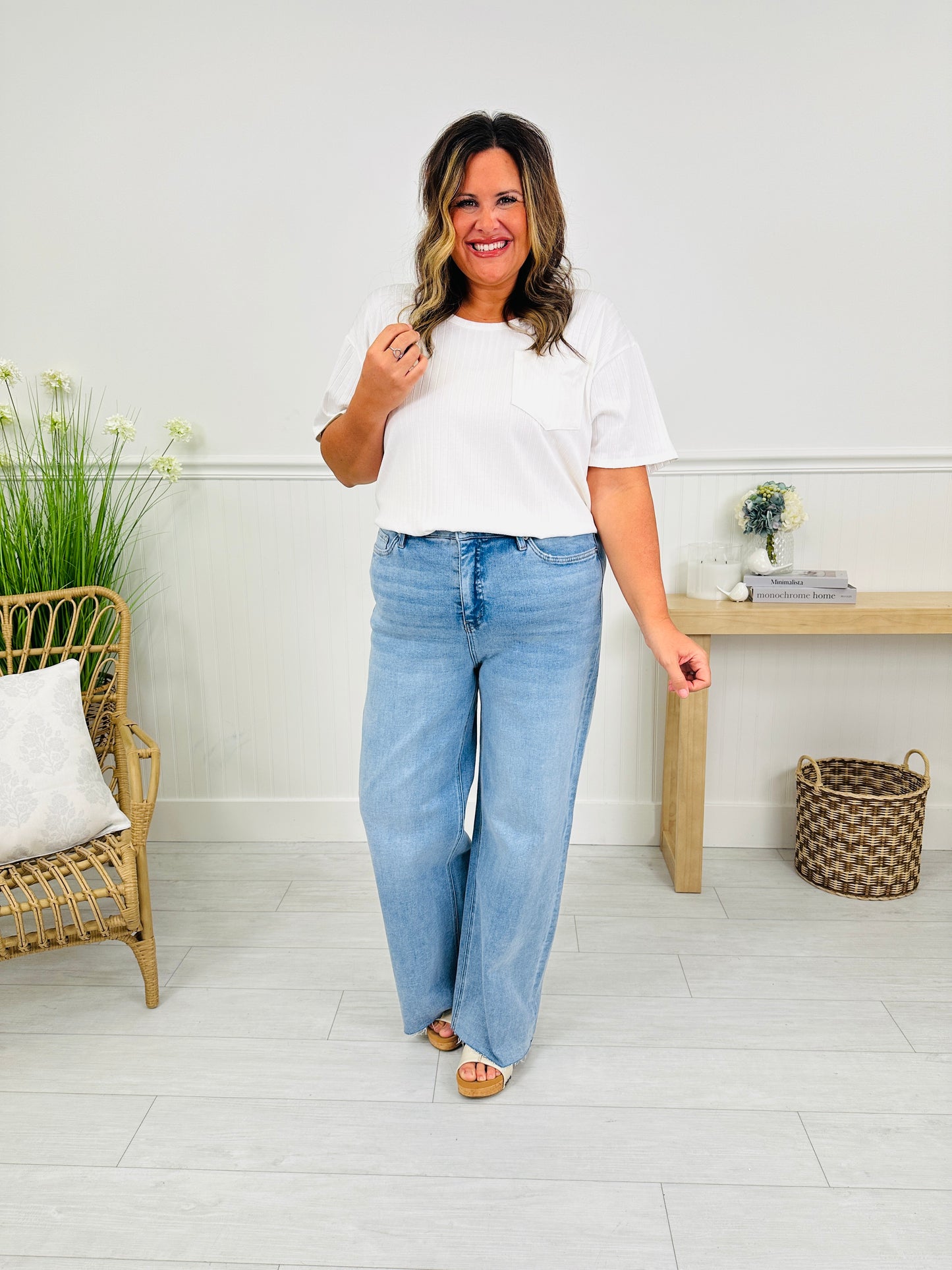 The Next Chapter Tummy Control Wide Leg Jeans