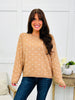 Café Dots Sweater In Camel/Ivory
