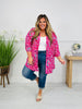 Layered in Spring Cardigan in Pink Print