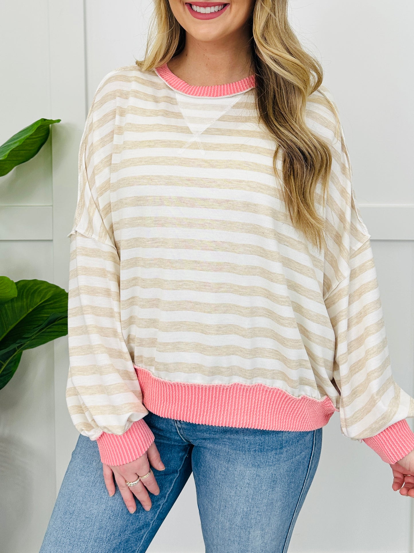 Simple Scene Top In Oatmeal