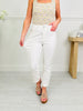 Judy Blue Perfect Match White Double Cuff Boyfriend Jeans in Reg/Curvy