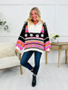 Cozy Carnival Sweater In Black Multi