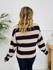 Stripe Of The Moment Sweater In Chocolate