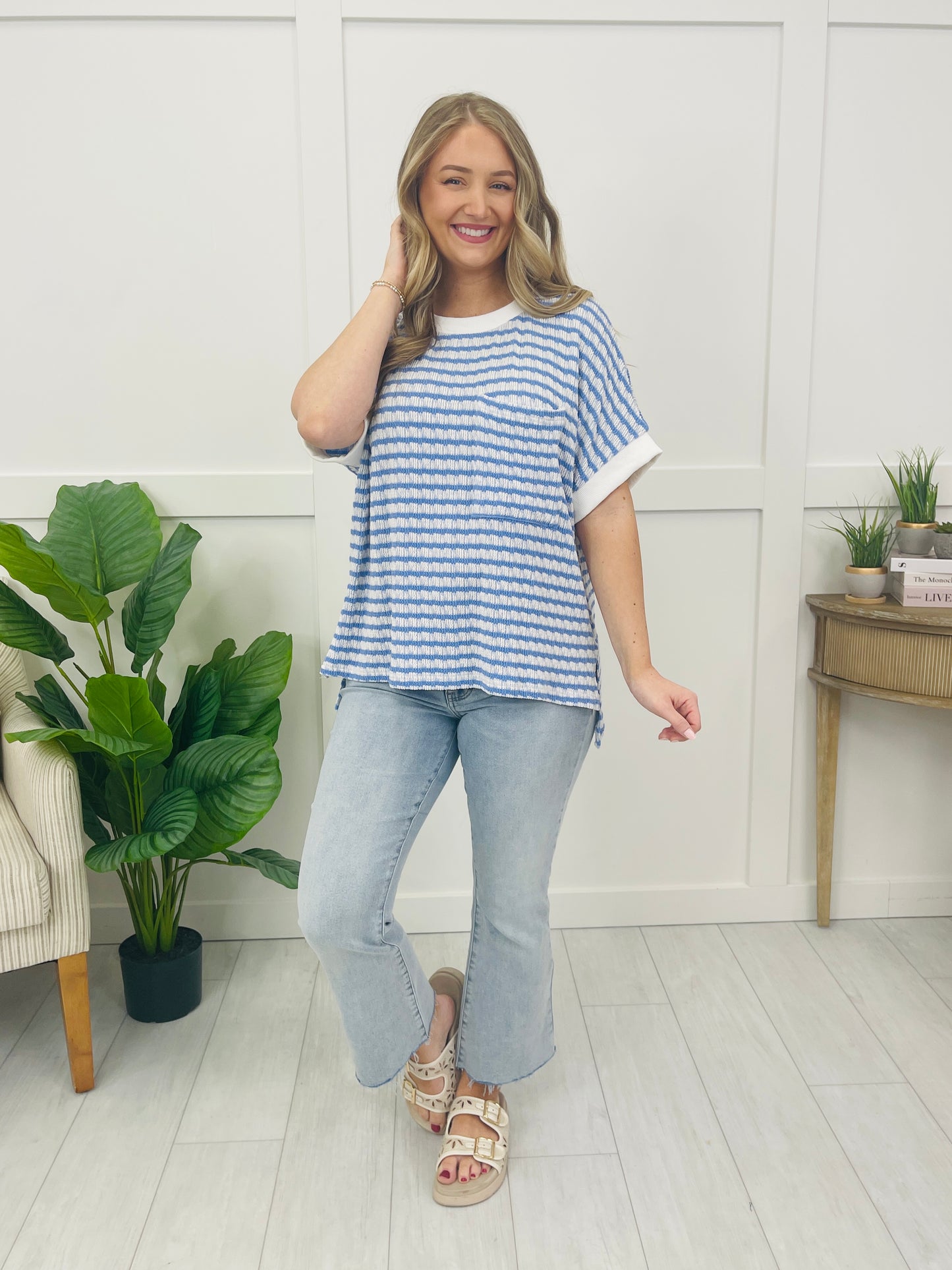 Easy Days Stripe Top In Multiple Colors