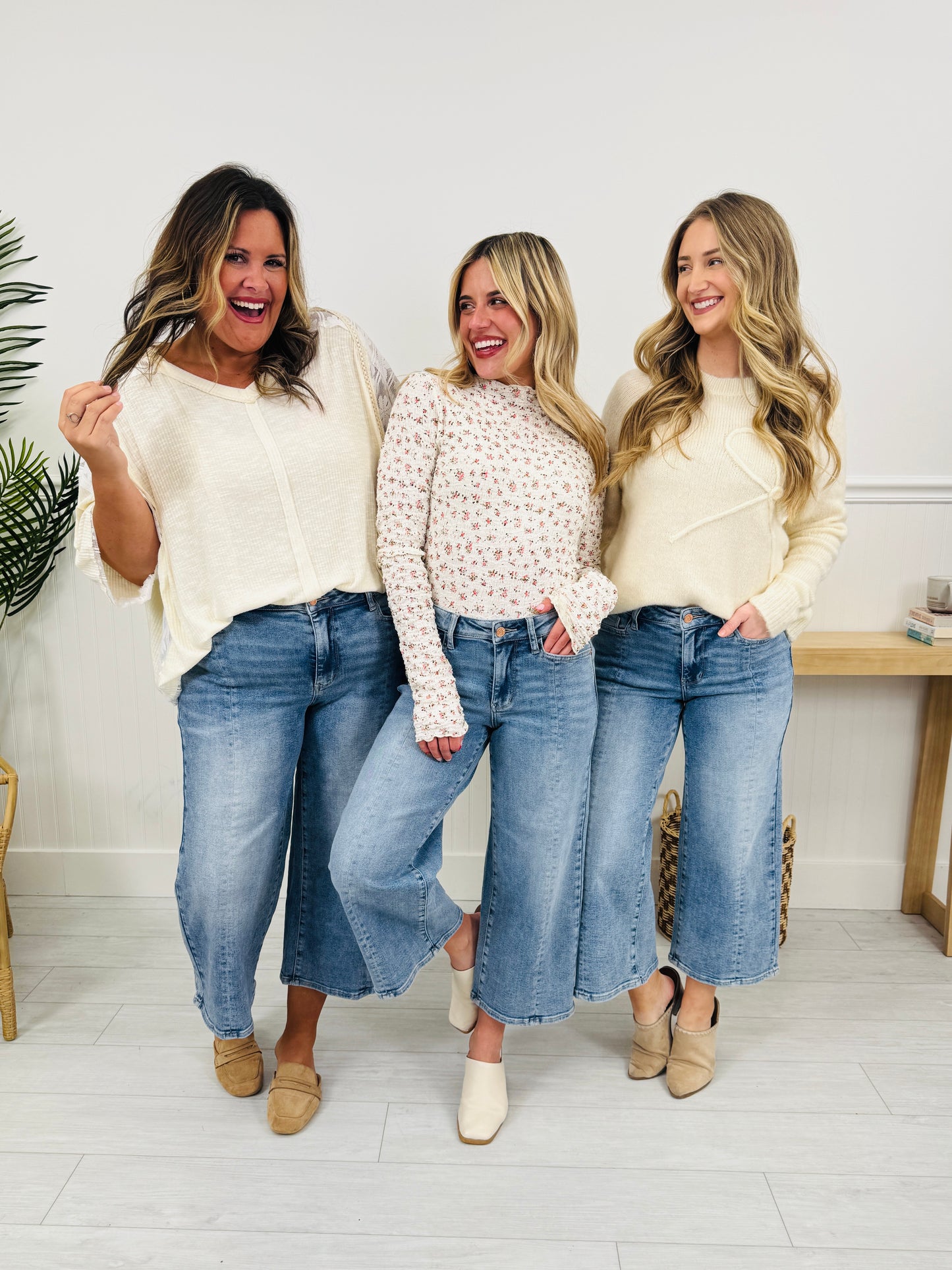 Judy Blue Spring Forward Cropped Wide Leg Jeans