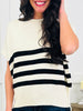 Fresh Coast Knit Top in Natural/Black