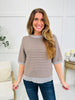 Falling Into Fall Top In Light Grey