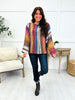 Autumn Palette Sweater In Burgundy Multi