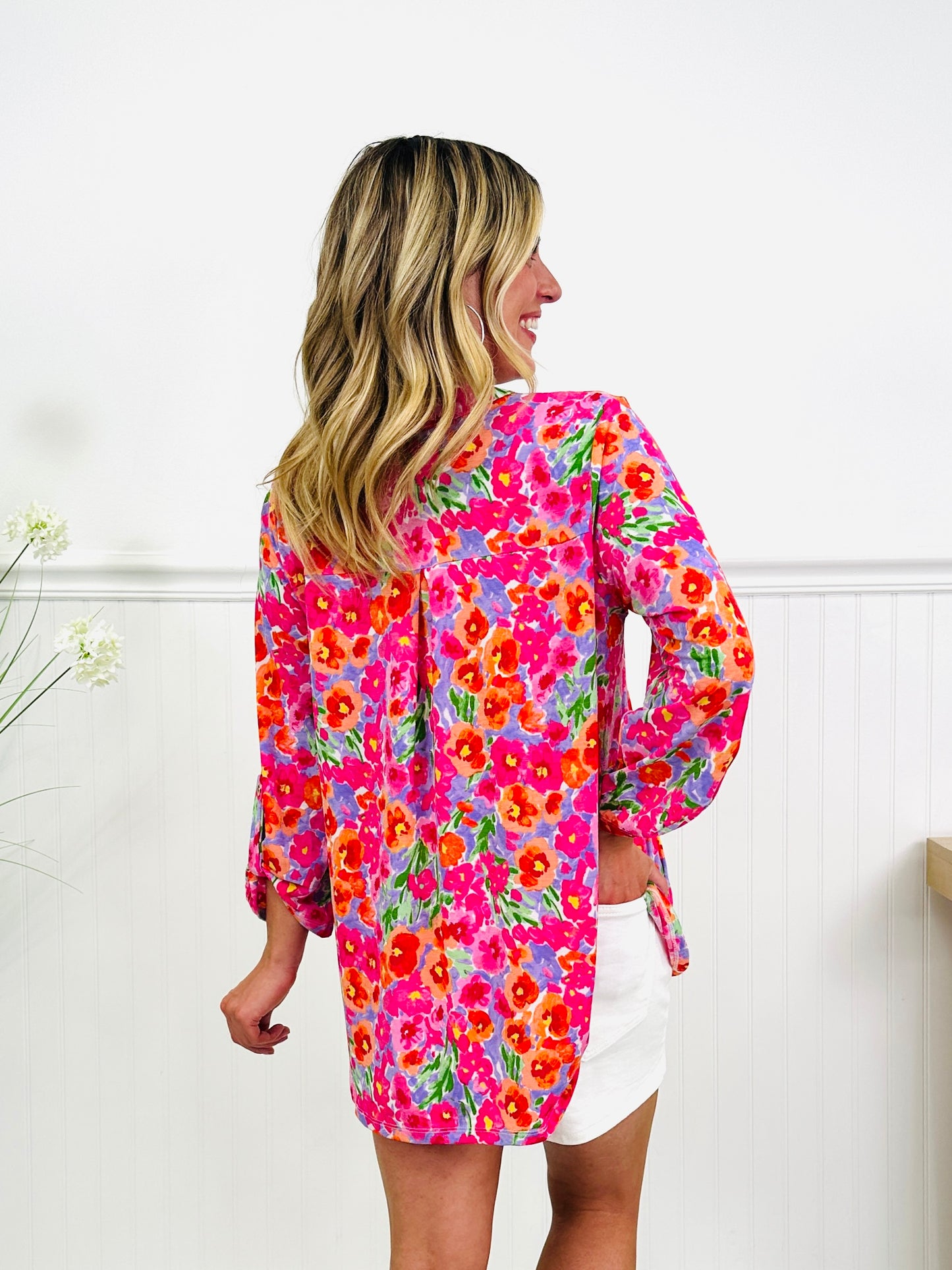 Sweet Like Spring Top in Scottsdale Print