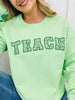 Teach with Clovers Graphic Crewneck Sweatshirt