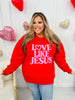 Love Like Jesus Puff Graphic Crewneck Sweatshirt