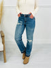 Judy Blue Patch & Release Boyfriend Jeans