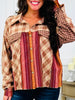 Rust & Rose Patchwork Top