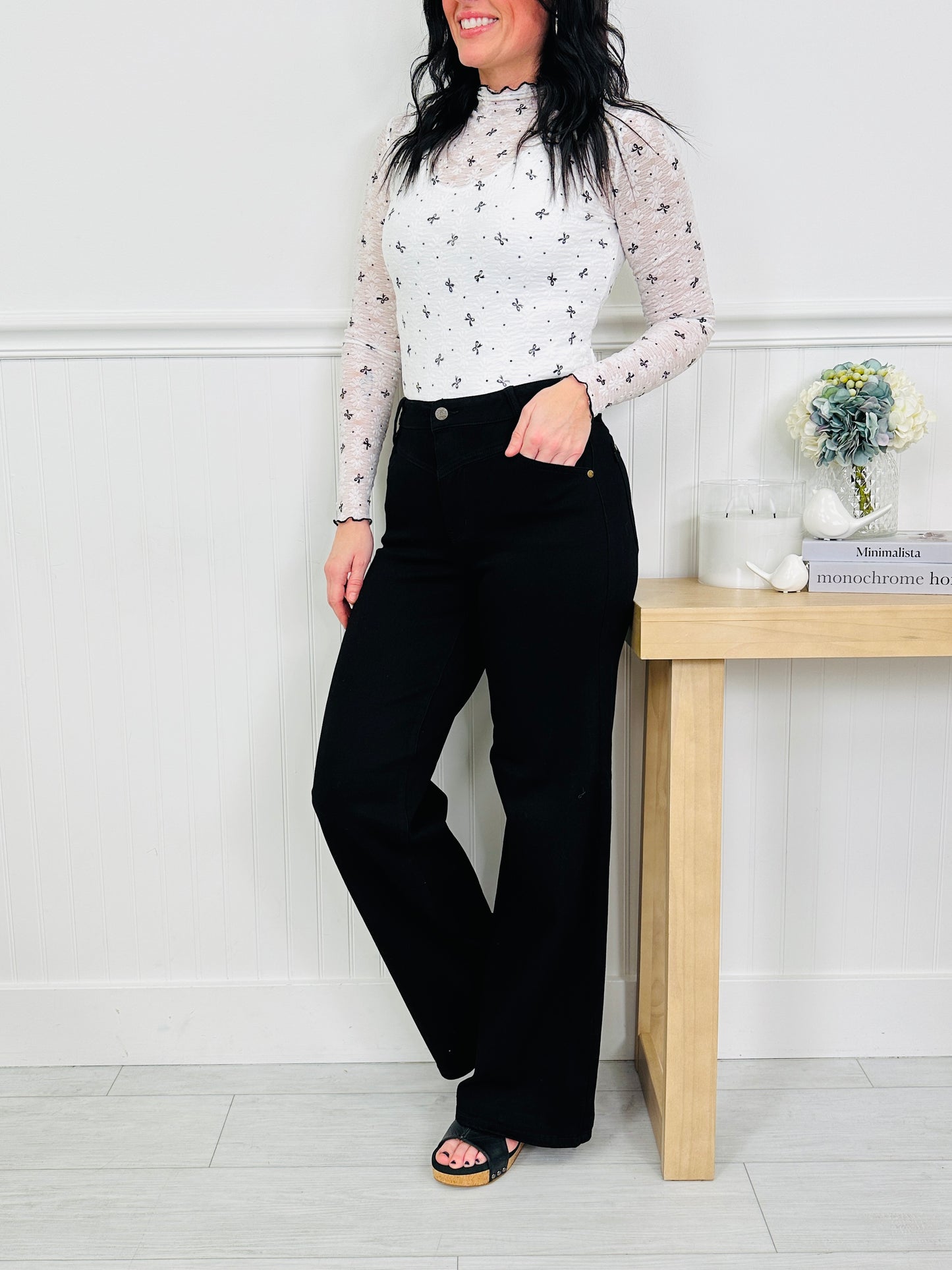 Judy Blue Major Mood Retro Wide Leg Jeans