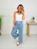 Drawn To You Cropped Wide Leg Featherweight Lounge Jeans