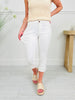 Judy Blue White Sand Capri Jeans