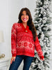 Cozy In Crimson Sweater