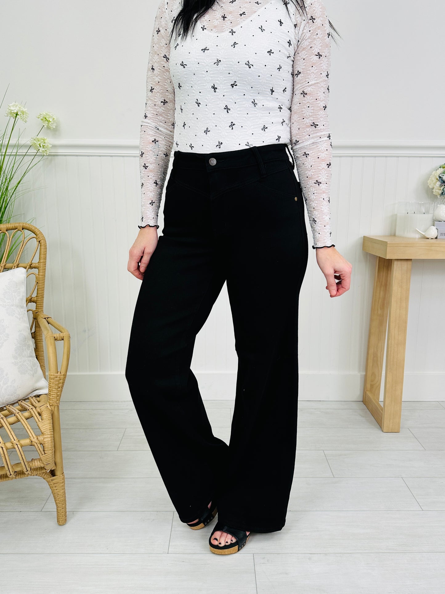 Judy Blue Major Mood Retro Wide Leg Jeans