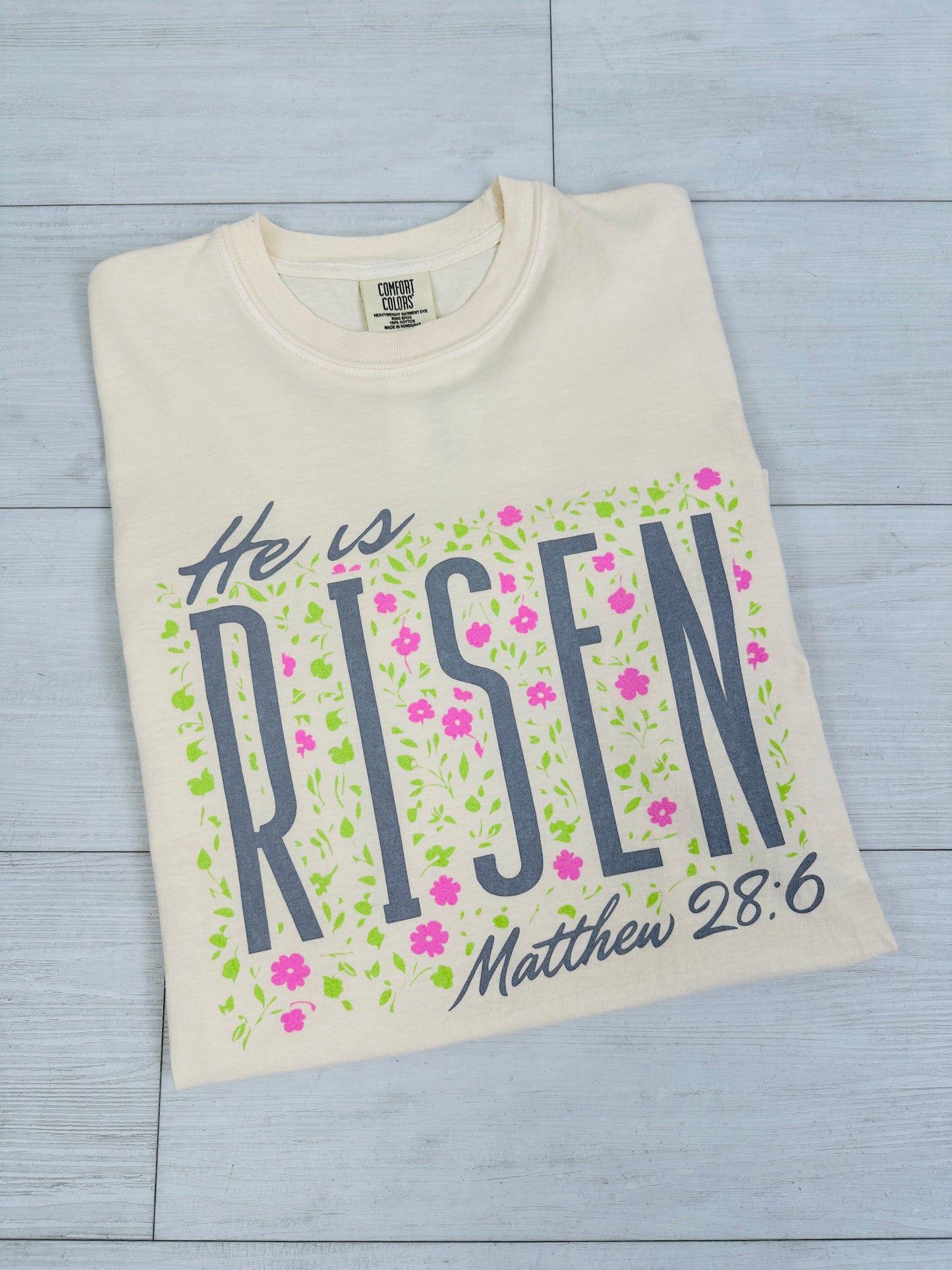 He is Risen Matthew 28:6 Graphic Tee