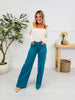 Judy Blue Deep Waters Wide Leg Utility Jeans
