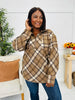 Plaid Pursuit Pullover in Chocolate