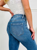 Show Up In Style Tummy Control Cropped Straight Jeans