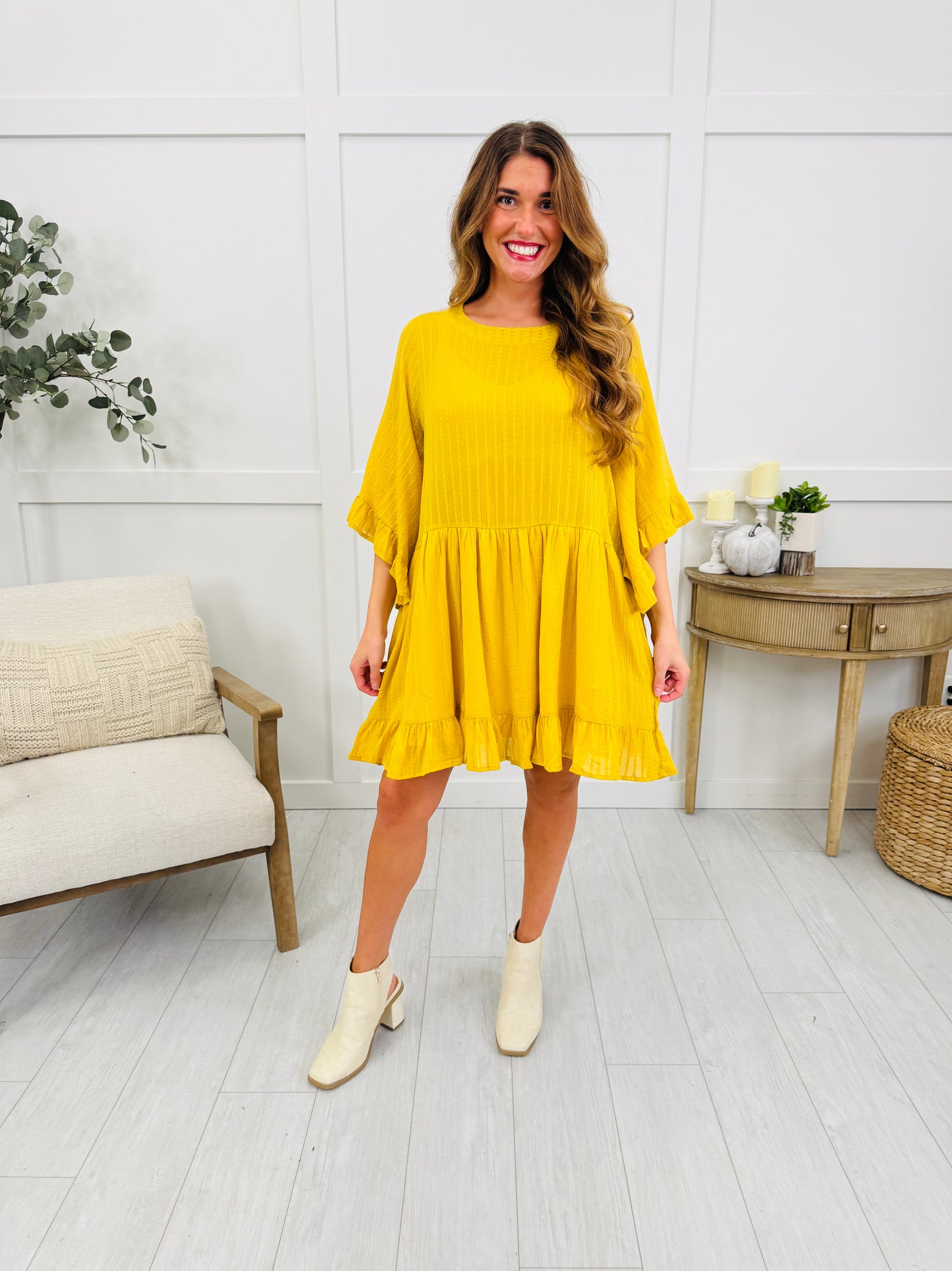 Golden Serenade Dress