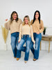 Just Four You Tummy Control Wide Leg Jeans in Four Inseams