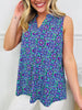 Sunshine Energy Top in Nantucket Print