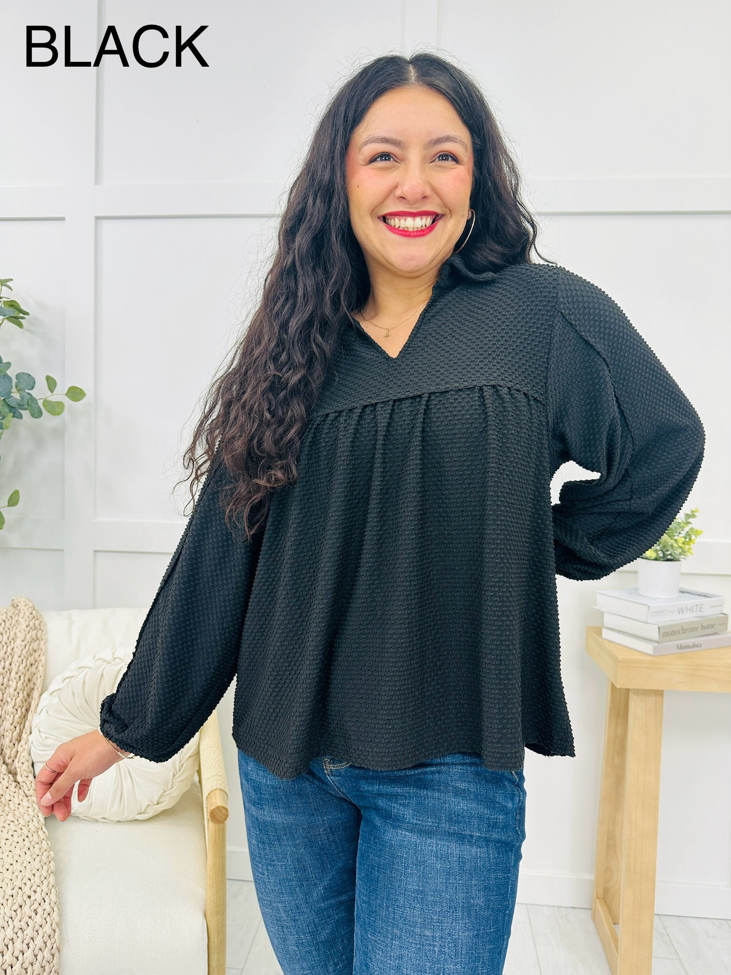 REG/CURVY Stay Elegant Long Sleeve Top- Multiple Colors!