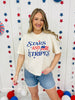 Stars And Stripes Boxy Graphic Tee