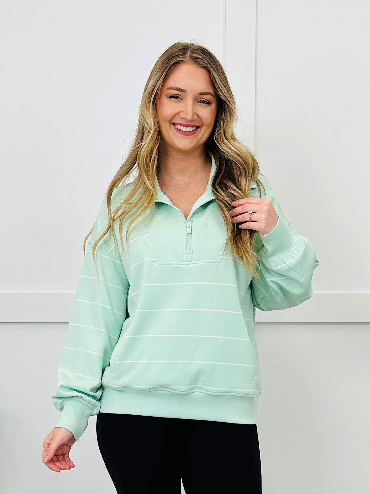 Aligned Intent Half Zip In Multiple Colors
