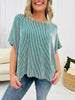 DOORBUSTER! REG/CURVY Confident, Comfortable, and Corded Top- Multiple Colors!