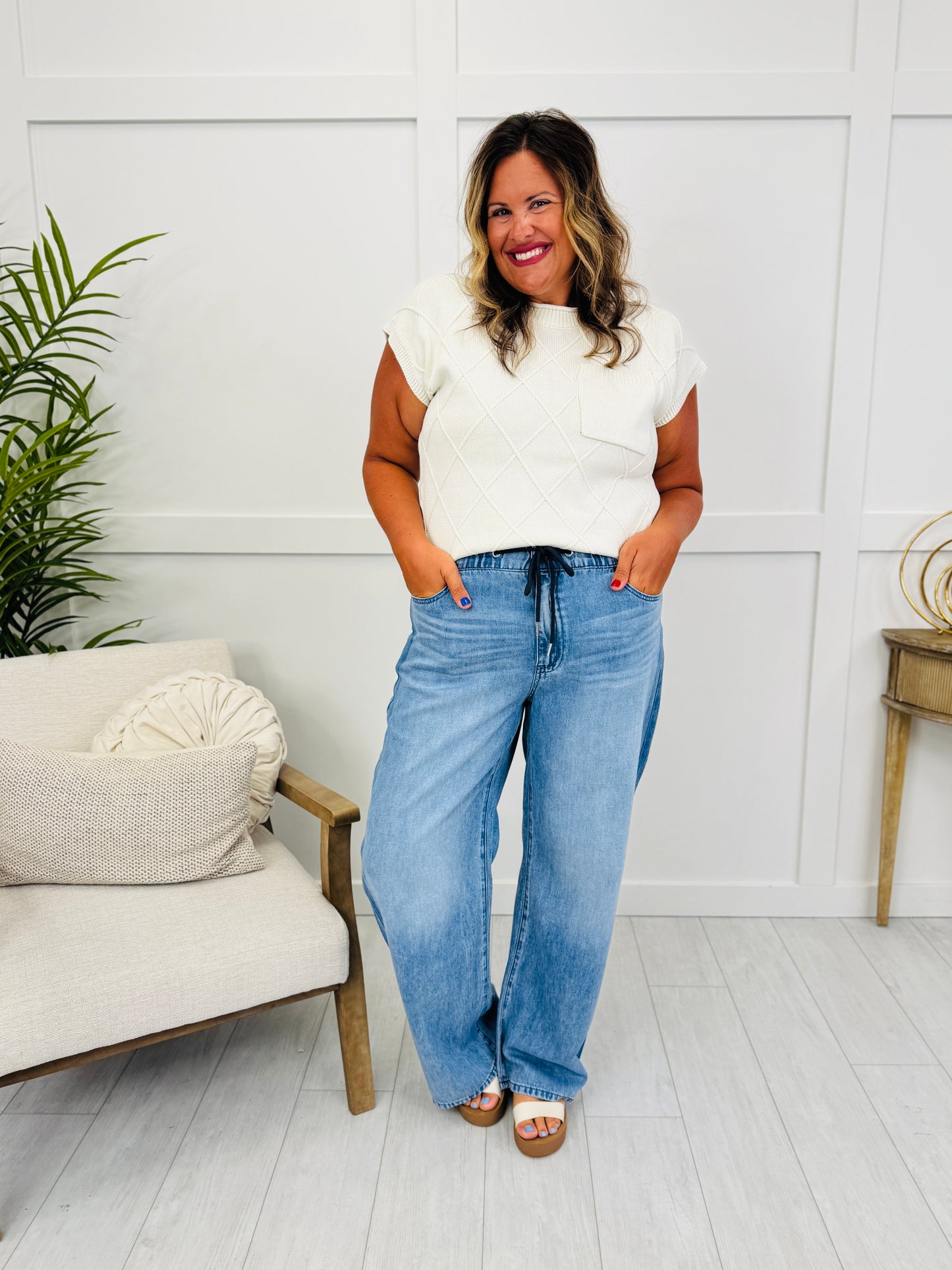 Judy Blue Grab and Go Elastic Waistband Jeans