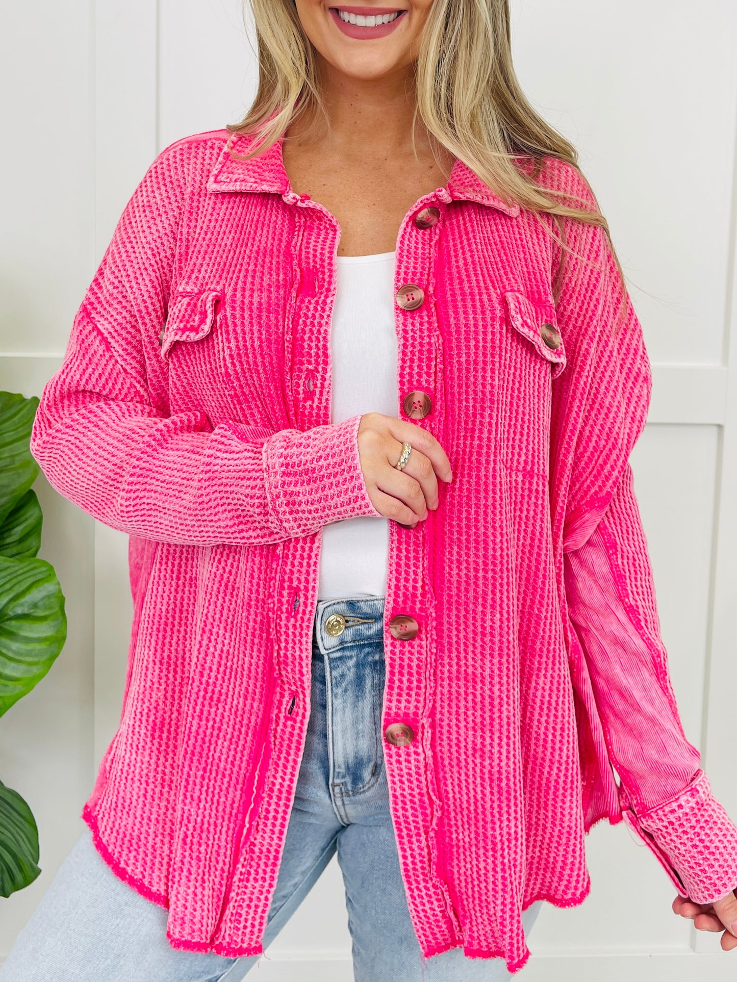 Casual Commitment Shacket in Multiple Colors!