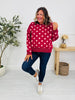 Dot Your Day Pullover In Wine