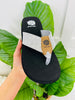 Midnight Mirage Flip Flops In Silver